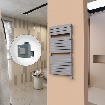 Radiva - 21H Electric Towel Warmer 600x1180 Anthracite Ktx1 1000 W