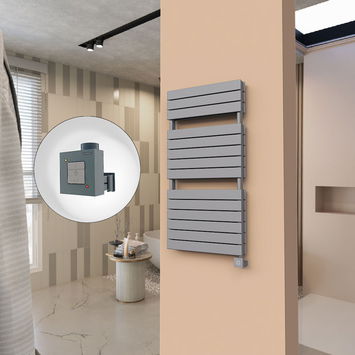  - 21H Sèche Serviettes Electrique 600x1180 Anthracite Ktx1 1000 Watt