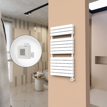 Radiva - 21H Elektrikli Havlupan 600x1180 Beyaz Ktx1 1000 Watt