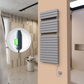 Radiva - 21H Electric Towel Warmer 600x1550 Anthracite (On/Off) 1200 W