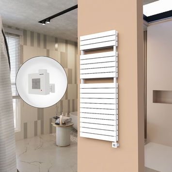  - 21H Sèche Serviettes Electrique 600x1550 Blanc Ktx1 1000 Watt