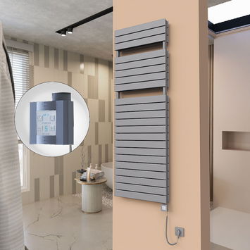  - 21H Elektrikli Havlupan 600x1772 Antrasit Ktx4 1000 Watt Spiral Kablolu