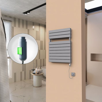 Radiva - 21H Electric Towel Warmer 600x810 Anthracite (On/Off) 900 W