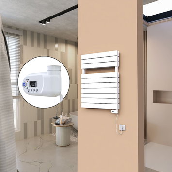 Radiva - 21H Elektrikli Havlupan 600x810 Beyaz (Thesis Termostat) 900 W