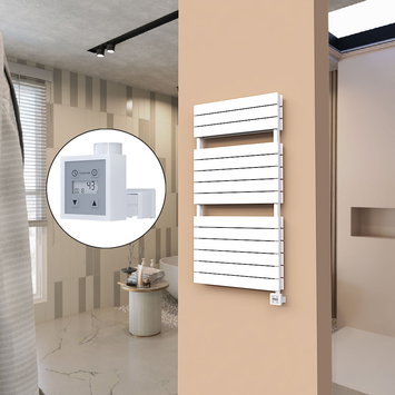 Radiva - 21H Sèche Serviettes Electrique 600x1180 Blanc Ktx3 1000 W