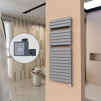  - 21H Sèche Serviettes Electrique 600x1550 Anthracite Ktx3 1000 W