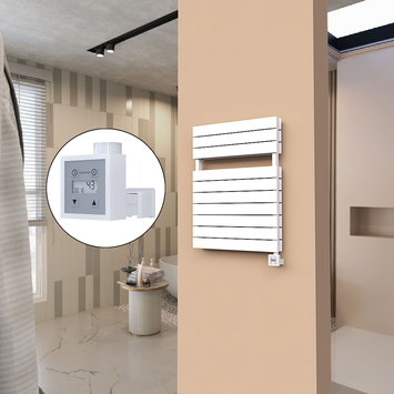 Radiva - 21H Sèche Serviettes Electrique 600x810 Blanc Ktx3 1000 W