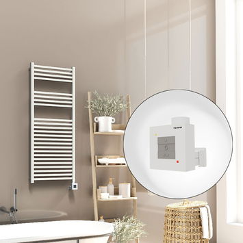 Radiva - Barbados Electric Towel Warmer 500x1200 White Ktx1 600 W