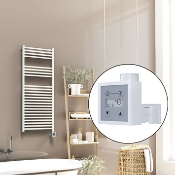 Radiva - Barbados Elektrikli Havlupan 500x1200 Beyaz (KTX3 Termostat) 600W