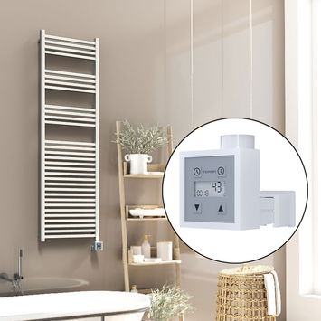 Radiva - Barbados Sèche Serviettes Electrique 500x1600 Blanc Ktx3 1000 W