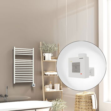 Radiva - Barbados Electric Towel Warmer 500x800 White Ktx1 300 W