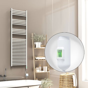 Radiva - Barbados Electric Towel Warmer 600 Watt 500x1600 White (On/Off)