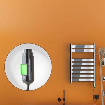 Radiva - Bora Bora Electric Towel Warmer 200 Watt 500x800 Chrome (On/Off) Radiva - Bora Bora Electric Towel Warmer 200 Watt 500x800 Chrome (On/Off)