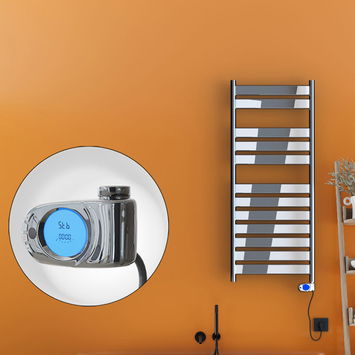 Radiva - Bora Bora Electric Towel Warmer 300 Watt 500x1200 Chrome (Musa Thermostat) Radiva - Bora Bora Electric Towel Warmer 300 Watt 500x1200 Chrome (Musa Thermostat)