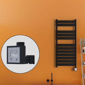 Radiva - Bora Bora Electric Towel Warmer 500x1200 Matte Black Ktx3 300 W