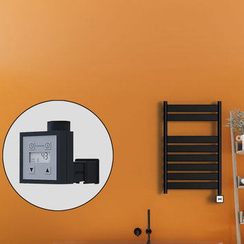 Radiva - Bora Bora Electric Towel Warmer 500x800 Matte Black Ktx3 300 W