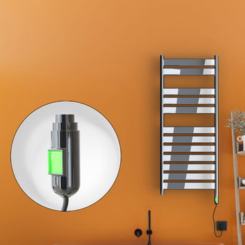 Radiva - Bora Bora Elektrikli Havlupan 300 Watt 500x1200 Krom (On/Off Düğmeli)