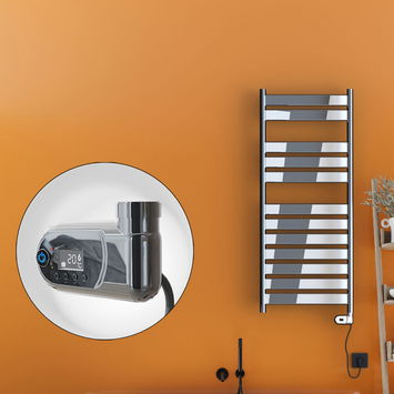 Radiva - Bora Bora Sèche Serviettes Electrique 300 Watt 500x1200 Chrome (Thermostat Thesis) Radiva - Bora Bora Sèche Serviettes Electrique 300 Watt 500x1200 Chrome (Thermostat Thesis)