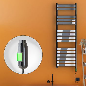 Radiva - Bora Bora Electric Towel Warmer 300 Watt 500x1600 Chrome (On/Off)