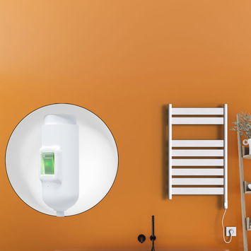 Radiva - Bora Bora Elektrikli Havlupan 300 Watt 500x800 Beyaz (On/Off Düğmeli) Radiva - Bora Bora Elektrikli Havlupan 300 Watt 500x800 Beyaz (On/Off Düğmeli)