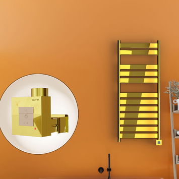 Radiva - Bora Bora Electric Towel Warmer 500x1200 Gold Ktx1 300 W Radiva - Bora Bora Electric Towel Warmer 500x1200 Gold Ktx1 300 W