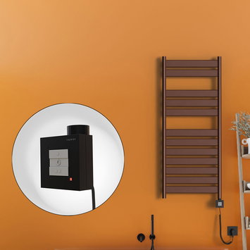 Radiva - Bora Bora Sèche Serviettes Electrique 500x1200 Antique Cuivre Ktx1 300 Watt Câble en spirale