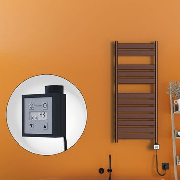  - Bora Bora Sèche Serviettes Electrique 500x1200 Antique Cuivre Ktx3 300 Watt Câble en spirale