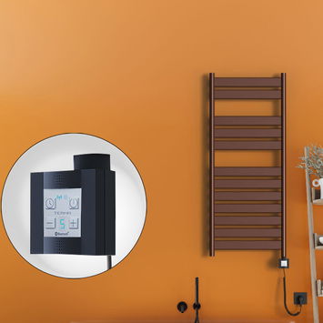  - Bora Bora Sèche Serviettes Electrique 500x1200 Antique Cuivre Ktx4 300 Watt Câble en spirale