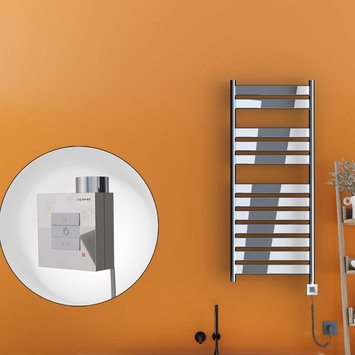 Radiva - Bora Bora Electric Towel Warmer 500x1200 Chrome Ktx1 300 W (Spiral Cable)