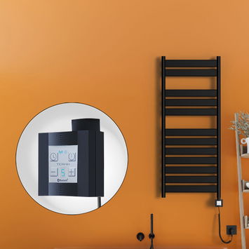 Radiva - Bora Bora Elektrikli Havlupan 500x1200 Mat Siyah Ktx4 600 Watt Spiral Kablolu Radiva - Bora Bora Elektrikli Havlupan 500x1200 Mat Siyah Ktx4 600 Watt Spiral Kablolu