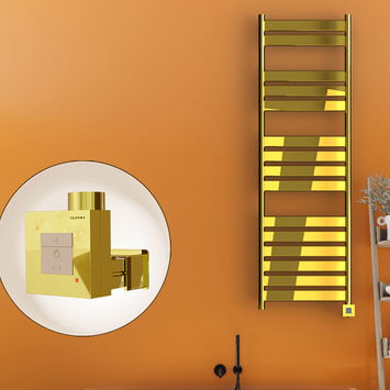 Radiva - Bora Bora Electric Towel Warmer 500x1600 Gold Ktx1 300 W Radiva - Bora Bora Electric Towel Warmer 500x1600 Gold Ktx1 300 W