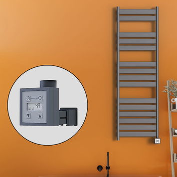Radiva - Bora Bora Electric Towel Warmer 500x1600 Anthracite Ktx3 600 W