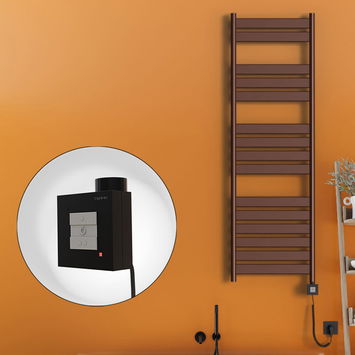- Bora Bora Electric Towel Warmer 500x1600 Antique Copper Ktx1 300 W (Spiral Cable)  - Bora Bora Electric Towel Warmer 500x1600 Antique Copper Ktx1 300 W (Spiral Cable)
