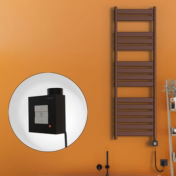 Radiva - Bora Bora Electric Towel Warmer 500x1600 Antique Copper Ktx1 300 W (Spiral Cable)