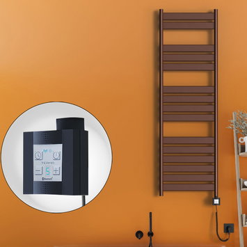 Radiva - Bora Bora Sèche Serviettes Electrique 500x1600 Antique Cuivre Ktx4 600 Watt Câble en spirale
