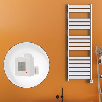 Radiva - Bora Bora Elektrikli Havlupan 500x1600 Beyaz (KTX1 Termostat) 1000W