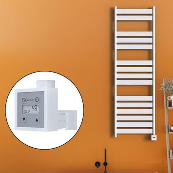 Radiva - Bora Bora Sèche Serviettes Electrique 500x1600 Blanc Ktx3 1000 W Radiva - Bora Bora Sèche Serviettes Electrique 500x1600 Blanc Ktx3 1000 W