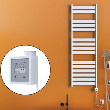 Radiva - Bora Bora Sèche Serviettes Electrique 500x1600 Blanc Ktx3 1000 Watt Câble en spirale