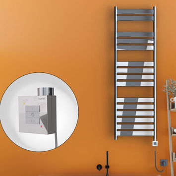 - Bora Bora Electric Towel Warmer 500x1600 Chrome Ktx1 300 W (Spiral Cable)  - Bora Bora Electric Towel Warmer 500x1600 Chrome Ktx1 300 W (Spiral Cable)