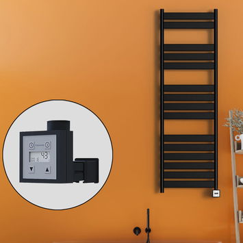Radiva - Bora Bora Electric Towel Warmer 500x1600 Matte Black Ktx3 600 W