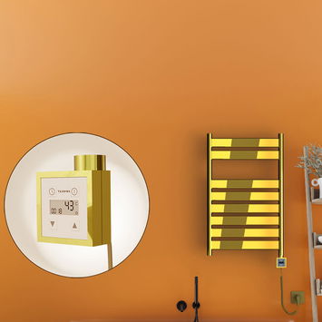 Radiva - Bora Bora Sèche Serviettes Electrique 500x800 Or Ktx3 300 Watt Câble en spirale Radiva - Bora Bora Sèche Serviettes Electrique 500x800 Or Ktx3 300 Watt Câble en spirale