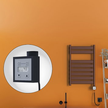Radiva - Bora Bora Sèche Serviettes Electrique 500x800 Antique Cuivre Ktx3 300 Watt Câble en spirale