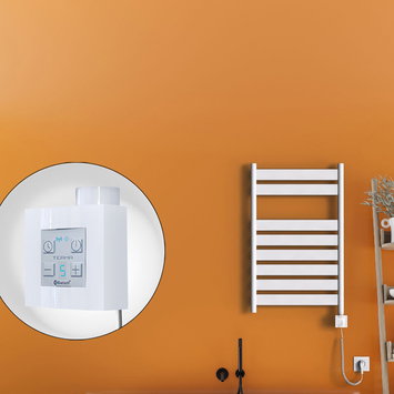 Radiva - Bora Bora Elektrikli Havlupan 500x800 Beyaz (KTX4 Termostat) 300W Spiral Kablolu