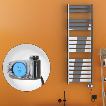 Radiva - Bora Bora Elektrikli Havlupan 600 Watt 500x1600 Krom (Musa Termostat)