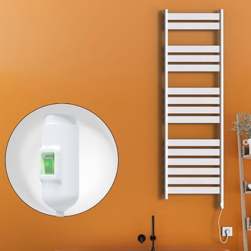 Radiva - Bora Bora Elektrikli Havlupan 900 Watt 500x1600 Beyaz (On/Off Düğmeli)
