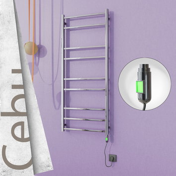Radiva - Cebu Sèche Serviettes Electrique 600x1395 Finition de polissage (On/Off) 300 Watt