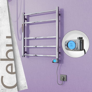 Radiva - Cebu Sèche Serviettes Electrique 600x705 Finition de polissage (Thermostat Musa) 200 W