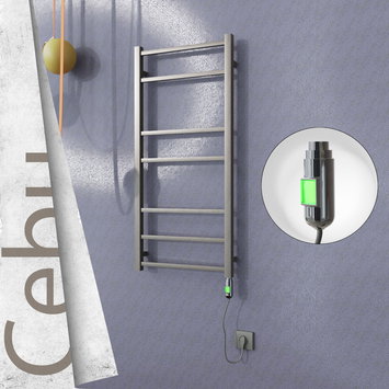 Radiva - Cebu Electric Towel Warmer 500x1050 Satine Finish (On/Off) 200 W