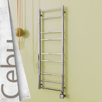  - Cebu Electric Towel Warmer 500x1395 Polished Finish Ktx3 200 W