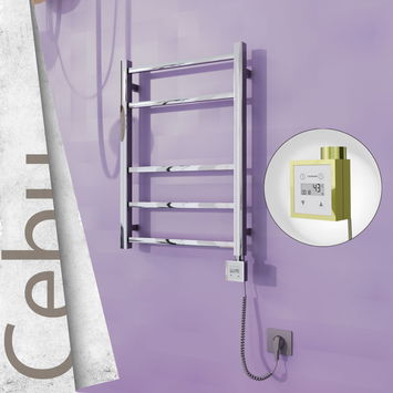 - Cebu Electric Towel Warmer 500x705 Gold Ktx3 200 W (Spiral Cable)  - Cebu Electric Towel Warmer 500x705 Gold Ktx3 200 W (Spiral Cable)